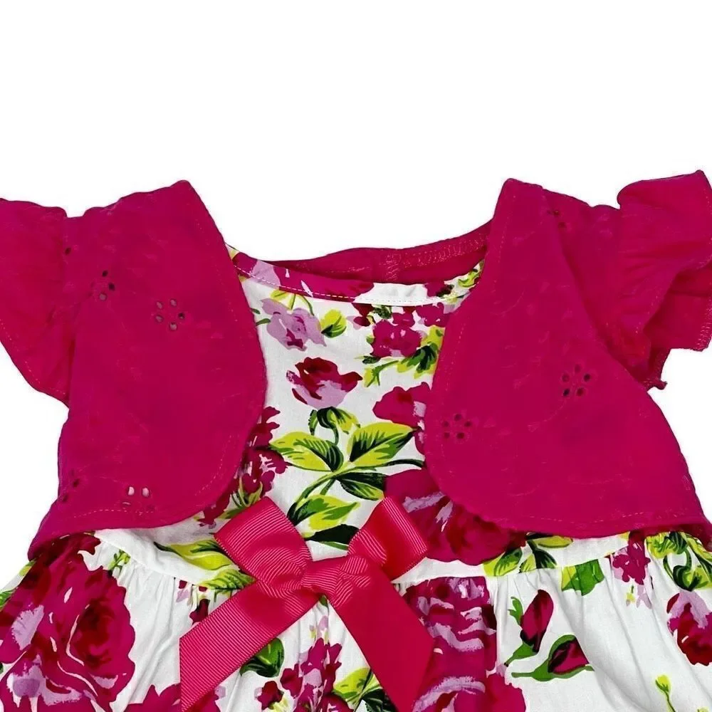 Sophie Rose hot pink floral dress size 6